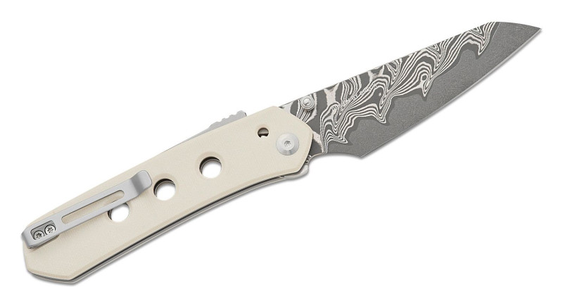 Ніж CIVIVI Vision FG, лезо 90мм Damascus, руків'я G-10 White, Other - C22036-DSl