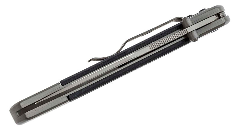 Ніж Ka-Bar Folding Hunter, лезо 98мм 420, руків'я G-10, з металу Black, Gray, Lockback - 3189
