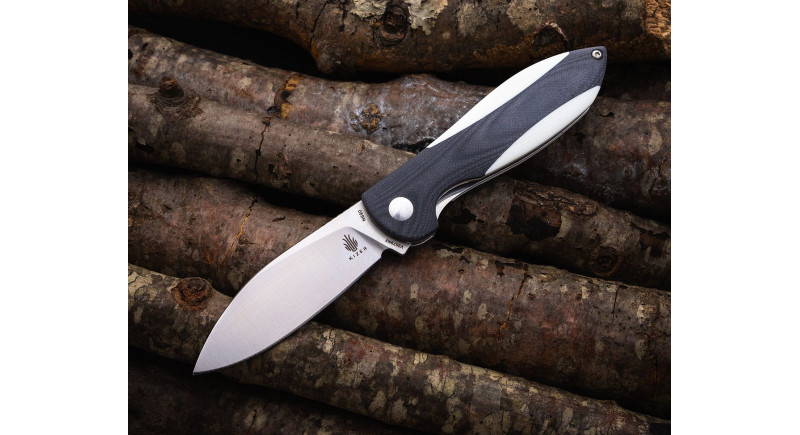 Ніж Kizer Infinity, лезо 76мм Bohler N690, руків'я G-10 Black, White, Liner Lock - V3579