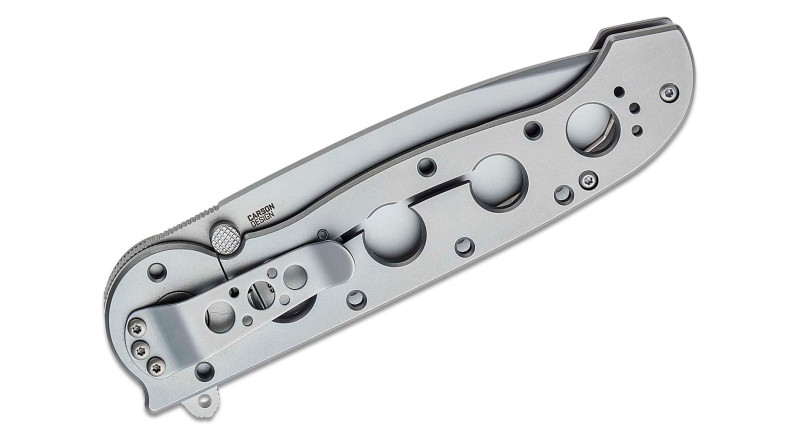 Ніж CRKT M16, лезо 98мм Sandvik 12C27, руків'я з металу Gray, Frame Lock - M16-04SS