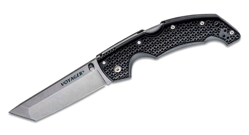 Ніж Cold Steel Voyager, лезо 102мм AUS-10A, руків'я Polymer Black, Lockback - 29AT