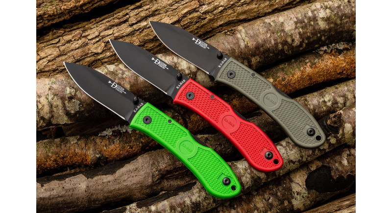 Ніж Ka-Bar Dozier, лезо 76мм AUS-8A, руків'я Zytel Red, Lockback - 4062RD