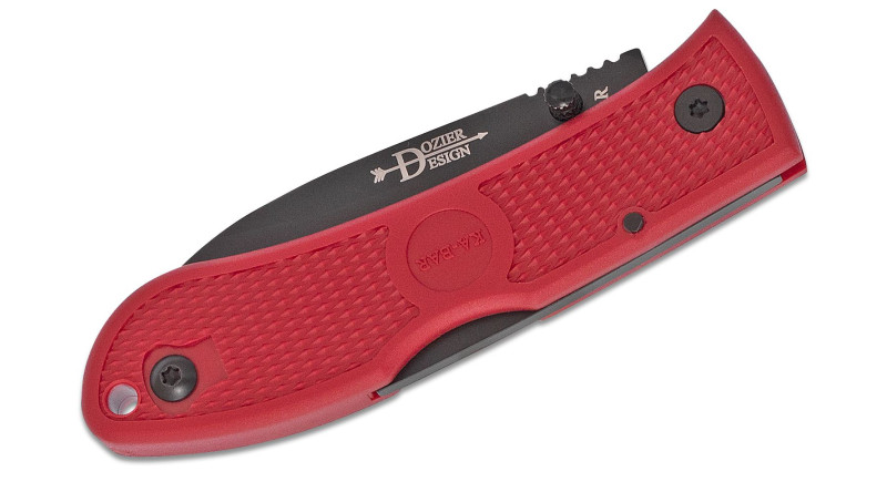 Ніж Ka-Bar Dozier, лезо 76мм AUS-8A, руків'я Zytel Red, Lockback - 4062RD