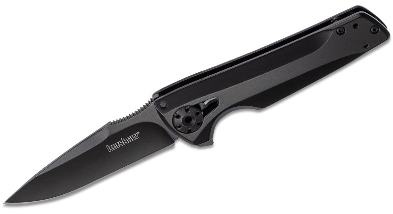 Ніж Kershaw Flythrough, лезо 76мм 8Cr13MoV, руків'я з металу Black, Frame Lock - 1988