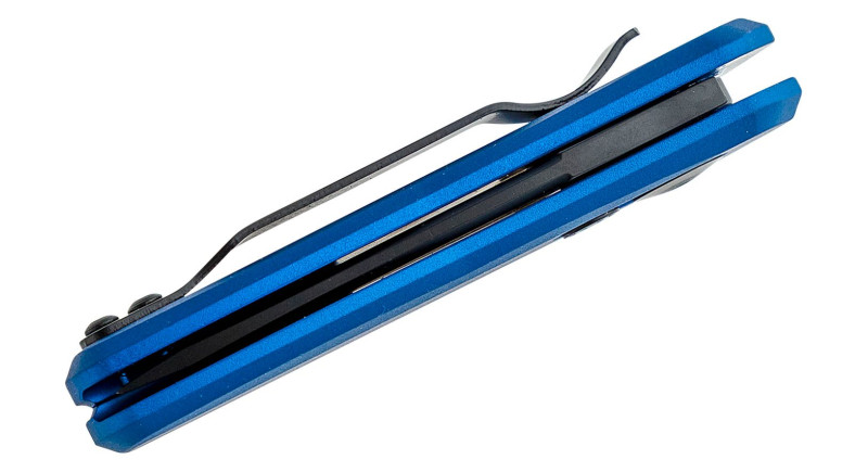 Ніж Kershaw Launch 4, лезо 48мм CPM 154, руків'я з алюмінію Blue, Button Lock - 7500BLUBLK