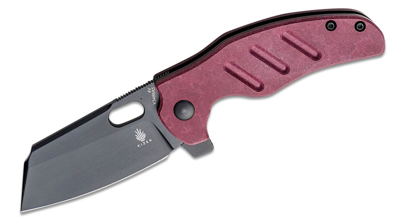 Ніж Kizer C01C Mini Sheepdog, лезо 67мм CPM 4V, руків'я Richlite Red, Liner Lock - V3488A5