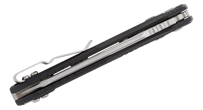 Ніж Microtech MSI, лезо 98мм Bohler M390MK, руків'я Polymer Black, Crossbar Lock - 210T-10PMBK