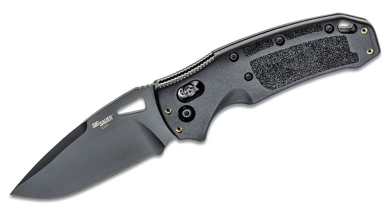 Ніж Hogue Sig K320, лезо 89мм CPM S30V, руків'я Polymer Black, Crossbar Lock - 36370