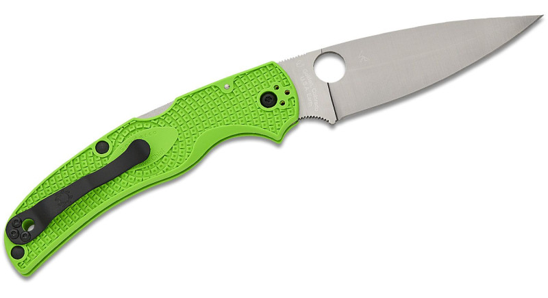 Ніж Spyderco Native Chief, лезо 102мм LC200N, руків'я Polymer Green, Lockback - C244PGR