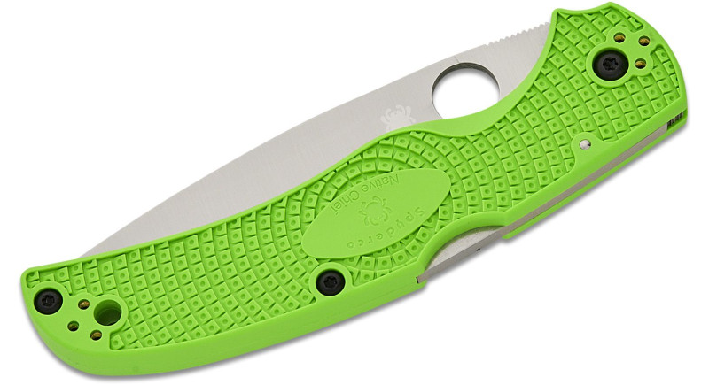 Ніж Spyderco Native Chief, лезо 102мм LC200N, руків'я Polymer Green, Lockback - C244PGR