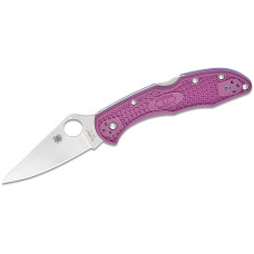 Ніж Spyderco Delica 4 Flat Ground Purple FRN - C11FPPR