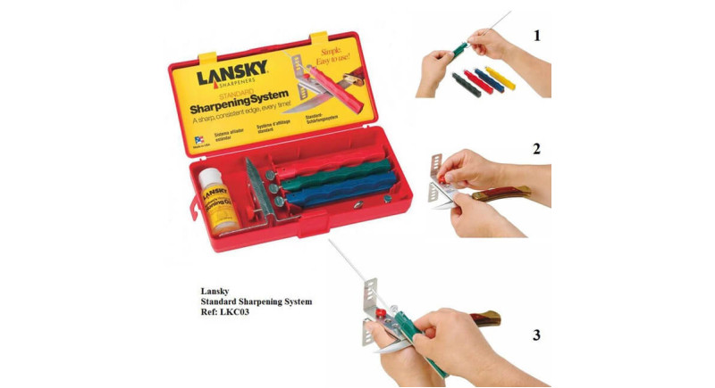 Система для заточування ножів Lansky Deluxe 5-Stone Sharpening System Система для заточування ножів Lansky Deluxe 5-Stone Sharpening System