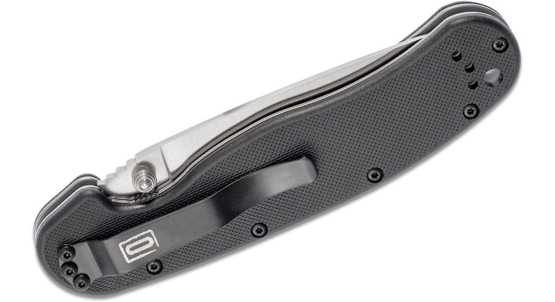 Ніж Ontario Rat 1 AUS-8 Black Satin (8848SP)