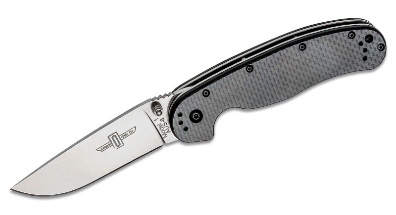 Ніж Ontario Rat 1 AUS-8 Carbon Fiber Satin (8886CF)
