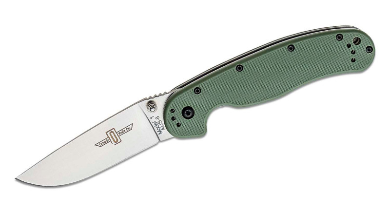 Ніж Ontario Rat 1 AUS-8 OD Green Satin (8848OD)