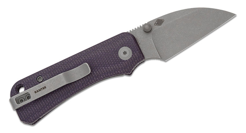 Ніж CIVIVI Baby Banter Wharncliffe Purple Micarta - C19068SC-2
