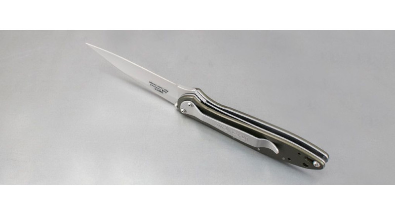 Ніж Kershaw Leek, лезо 76мм Sandvik 14C28N, руків'я з алюмінію OD Green, Liner Lock - 1660OL