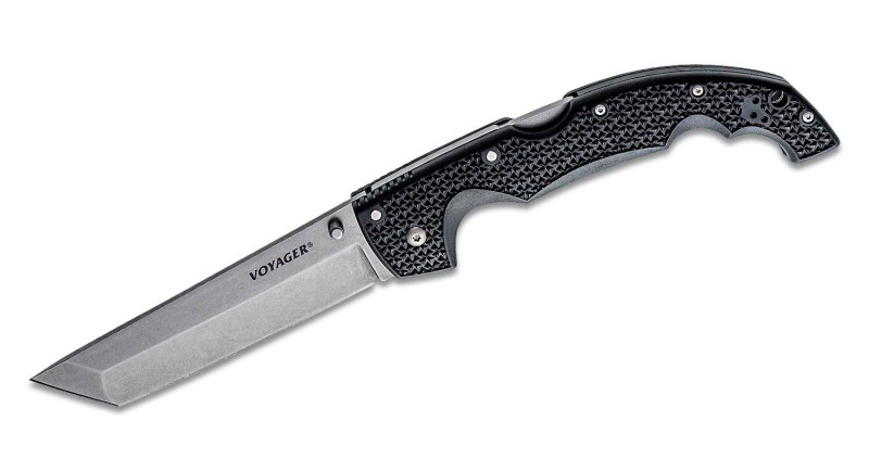 Ніж Cold Steel Voyager, лезо 140мм AUS-10A, руків'я Polymer Black, Lockback - 29AXT