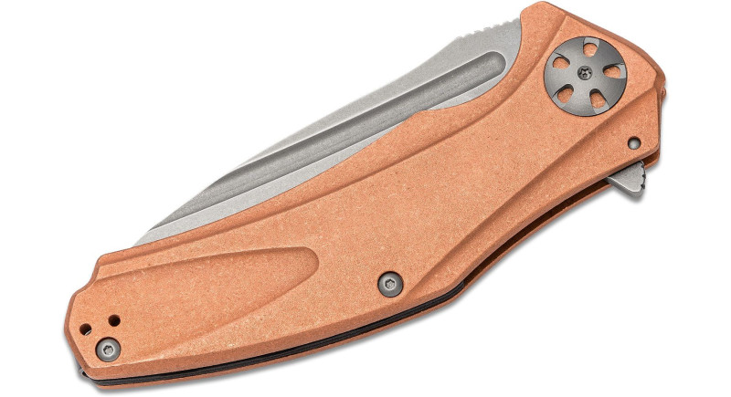 Ніж Kershaw Natrix, лезо 95мм D2, мідне руків'я, Frame Lock - 7008CU