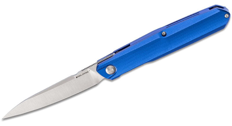 Ніж Real Steel Knives G5 Metamorph, лезо 89мм Sandvik 14C28N, руків'я з алюмінію Blue, Liner Lock - RS7838