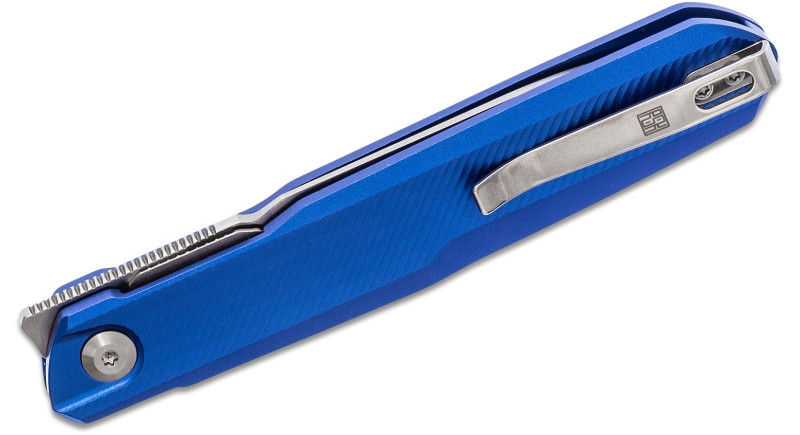 Ніж Real Steel Knives G5 Metamorph, лезо 89мм Sandvik 14C28N, руків'я з алюмінію Blue, Liner Lock - RS7838