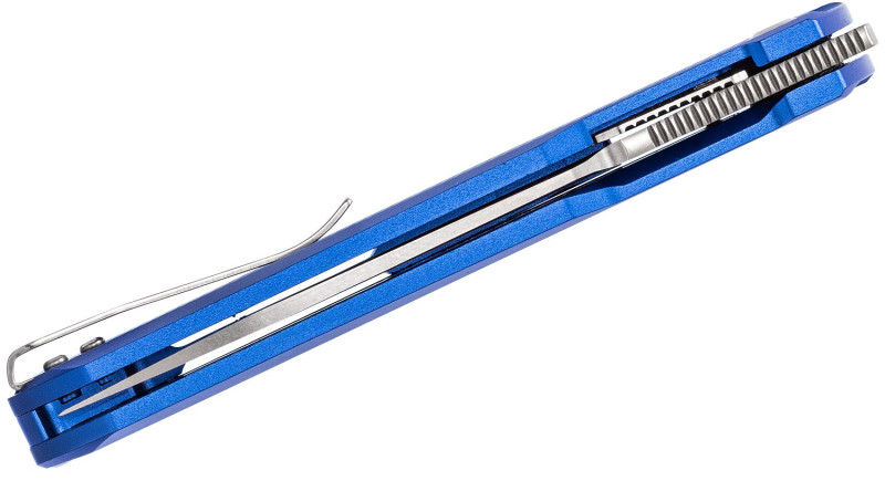 Ніж Real Steel Knives G5 Metamorph, лезо 89мм Sandvik 14C28N, руків'я з алюмінію Blue, Liner Lock - RS7838