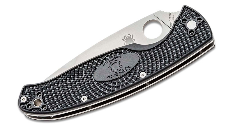 Ніж Spyderco Resilience, лезо 108мм 8Cr13MoV, руків'я FRN Black, Liner Lock - C142PBK