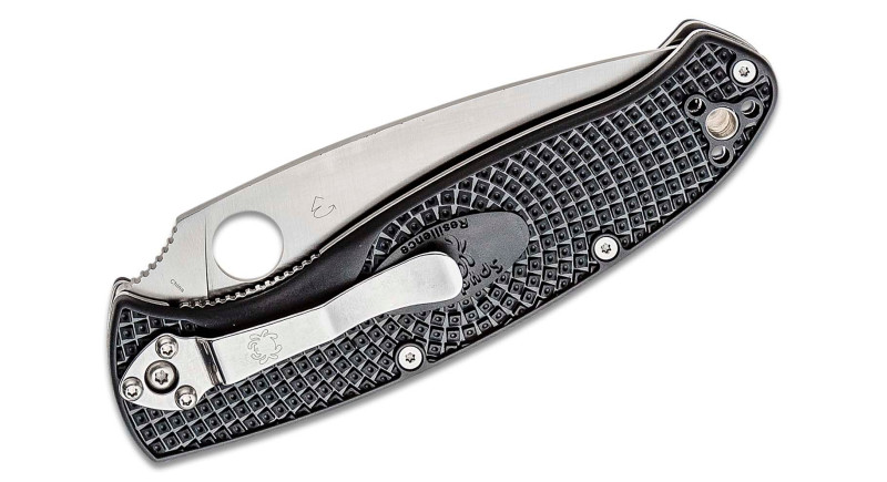 Ніж Spyderco Resilience, лезо 108мм 8Cr13MoV, руків'я FRN Black, Liner Lock - C142PBK