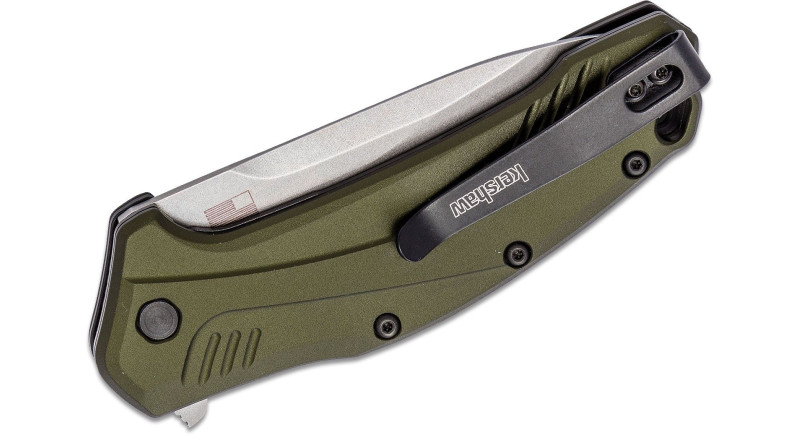 Ніж Kershaw Link, лезо 83мм CPM 20CV, руків'я з алюмінію OD Green, Liner Lock - 1776OLSW