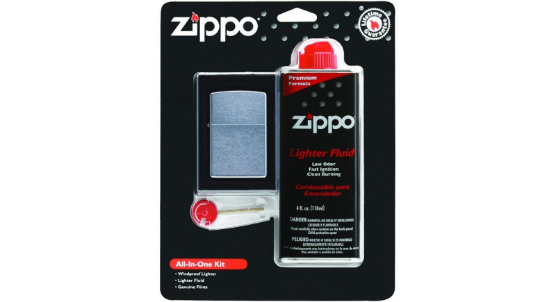 Набір Zippo All-in-One - запальничка + бензин + кремені