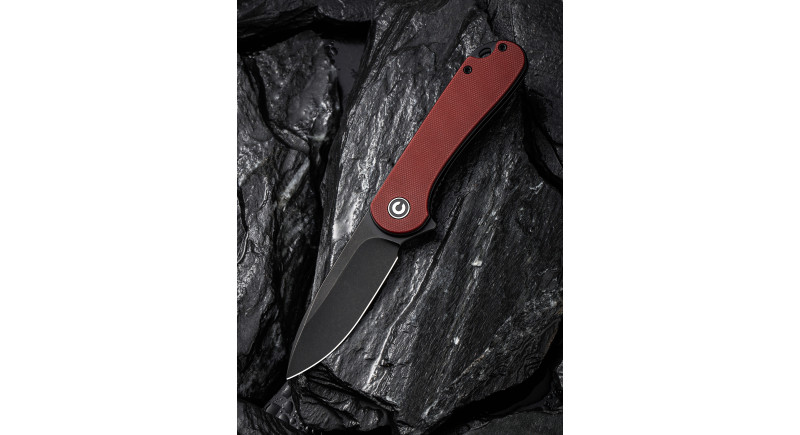 Ніж CIVIVI Elementum Burgundy G-10 (2.9" Black)