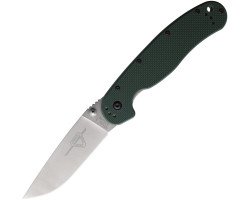 Ніж Ontario Rat Model 1 Forest Green G-10 S35VN Stonewash -  8992