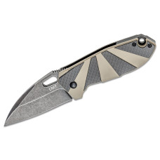 Ніж CRKT Heron Folding Black Tan G-10/CF - 2440