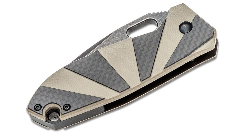 Ніж CRKT Heron Folding Black Tan G-10/CF - 2440