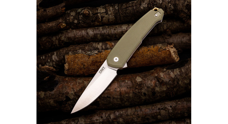 Ніж CRKT Tueto, лезо 83мм 4116, руків'я G-10 OD Green, Liner Lock - 5325