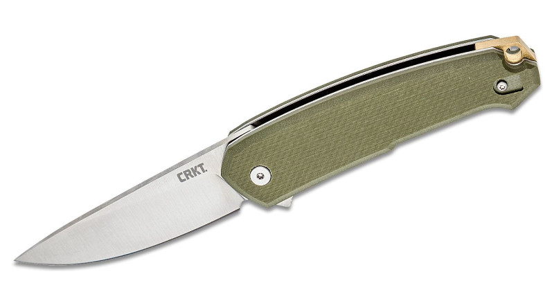 Ніж CRKT Tueto, лезо 83мм 4116, руків'я G-10 OD Green, Liner Lock - 5325