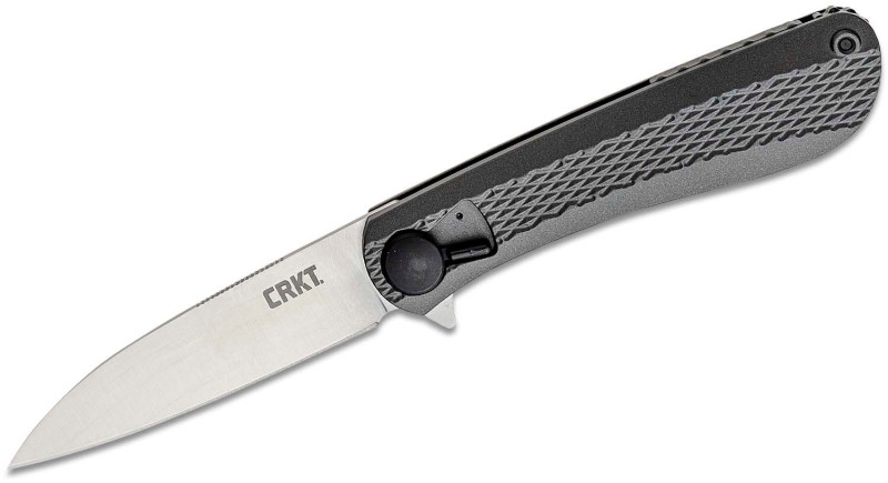 Ніж CRKT Slacker, лезо 84мм 4116, руків'я з алюмінію Gray, Liner Lock - K350KXP