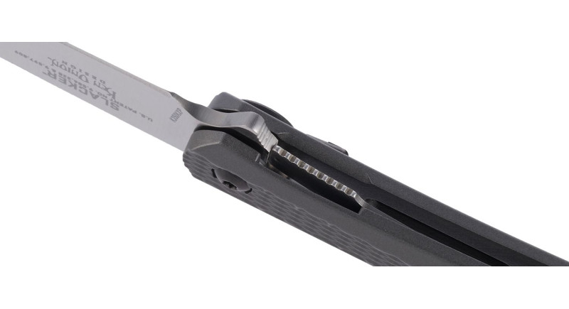 Ніж CRKT Slacker, лезо 84мм 4116, руків'я з алюмінію Gray, Liner Lock - K350KXP
