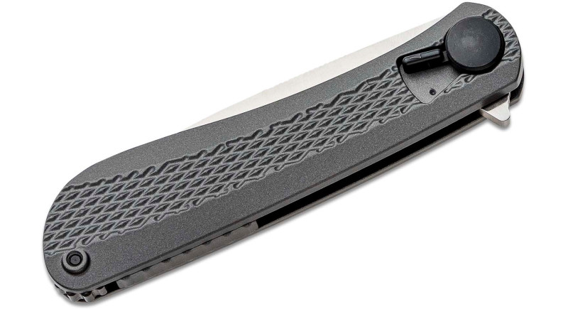 Ніж CRKT Slacker, лезо 84мм 4116, руків'я з алюмінію Gray, Liner Lock - K350KXP
