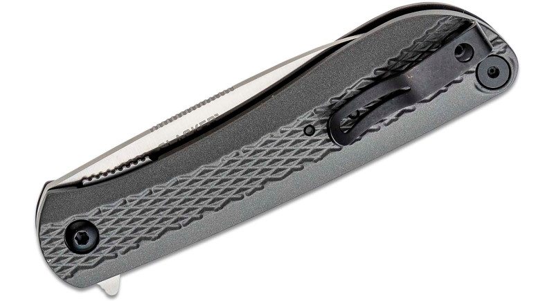 Ніж CRKT Slacker, лезо 84мм 4116, руків'я з алюмінію Gray, Liner Lock - K350KXP