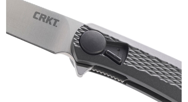 Ніж CRKT Slacker, лезо 84мм 4116, руків'я з алюмінію Gray, Liner Lock - K350KXP