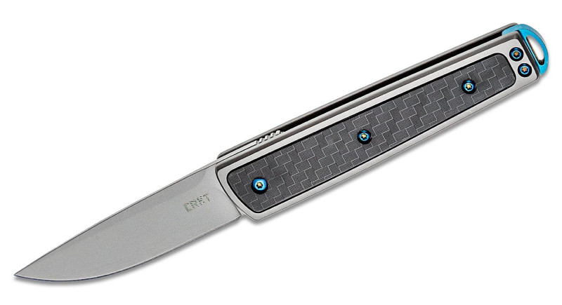Ніж CRKT Symmetry, лезо 70мм 8Cr13MoV, руків'я зі сталі 2Cr13 + армований скловолокном нейлон, Slip Joint - 7190