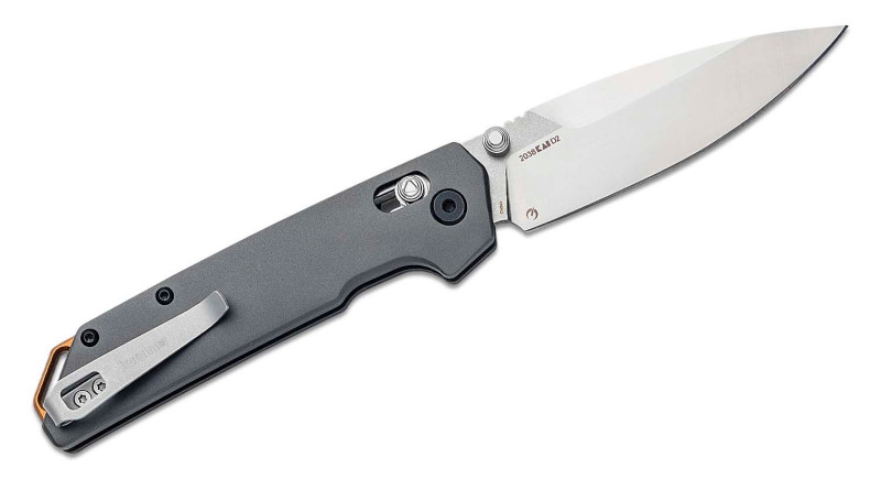 Ніж Kershaw Iridium, лезо 89мм D2, руків'я Aluminum Gray, Crossbar Lock - 2038