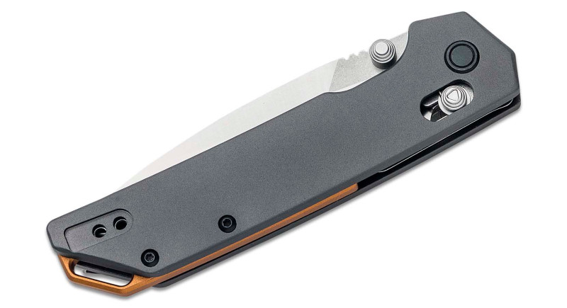 Ніж Kershaw Iridium, лезо 89мм D2, руків'я Aluminum Gray, Crossbar Lock - 2038