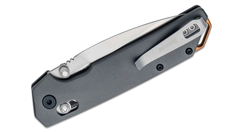 Ніж Kershaw Iridium, лезо 89мм D2, руків'я Aluminum Gray, Crossbar Lock - 2038