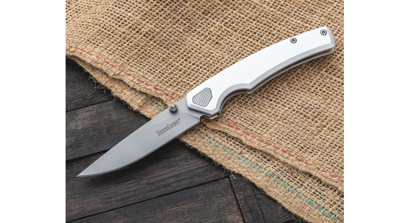 Ніж Kershaw Epistle, лезо 76мм 8Cr13MoV, руків'я Aluminum Gray, Liner Lock - 2131