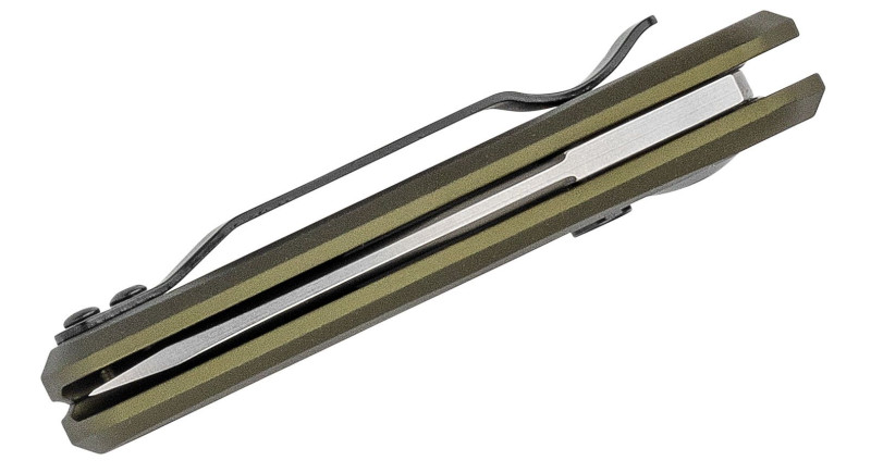 Ніж Kershaw Launch 4, лезо 48мм CPM 154, руків'я Aluminum OD Green, Button Lock - 7500OLSW