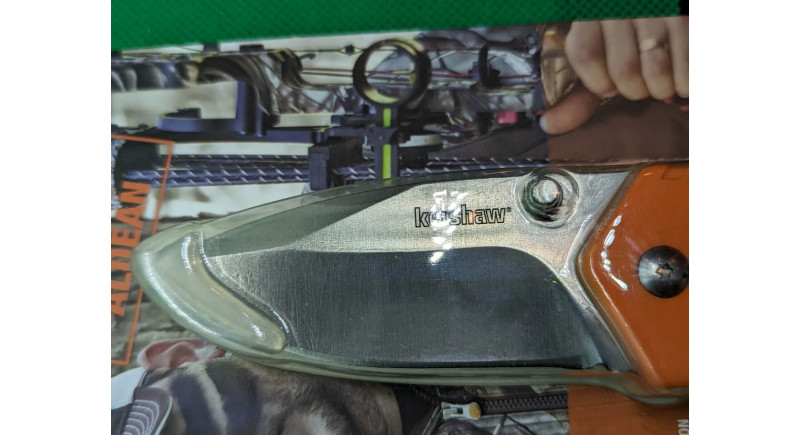 Ніж Kershaw Three Quarter Ton, лезо 70мм 8Cr13MoV, руків'я GFN Brown, Orange, Liner Lock - 1446ORBC