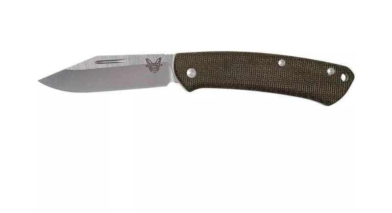 Ніж Benchmade Proper, лезо 72мм CPM S30V, руків'я Micarta OD Green, Slip Joint - 318