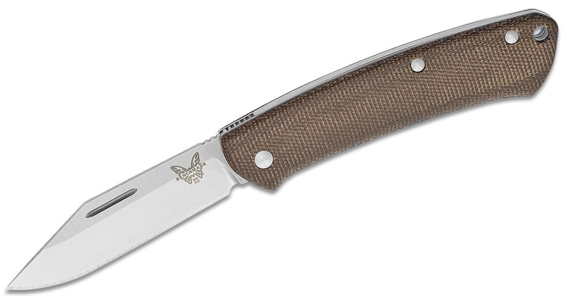 Ніж Benchmade Proper, лезо 72мм CPM S30V, руків'я Micarta OD Green, Slip Joint - 318
